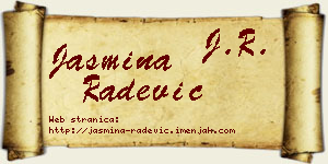 Jasmina Radević vizit kartica